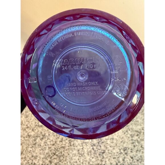 Starbucks 2023 Holiday Cold Cup Tumbler 24 Oz Iridescent Prism Purple - Picture 5 of 6